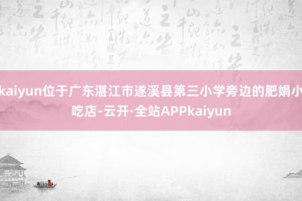 kaiyun位于广东湛江市遂溪县第三小学旁边的肥娟小吃店-云开·全站APPkaiyun
